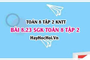 Bài 8.23 SGK Toán 8 tập 2 Kết nối tri thức
